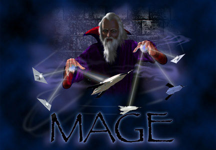 MAGE Wizard Logo Illustration